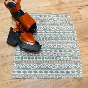 Bandage Hollister miniskirt aztec print pastel